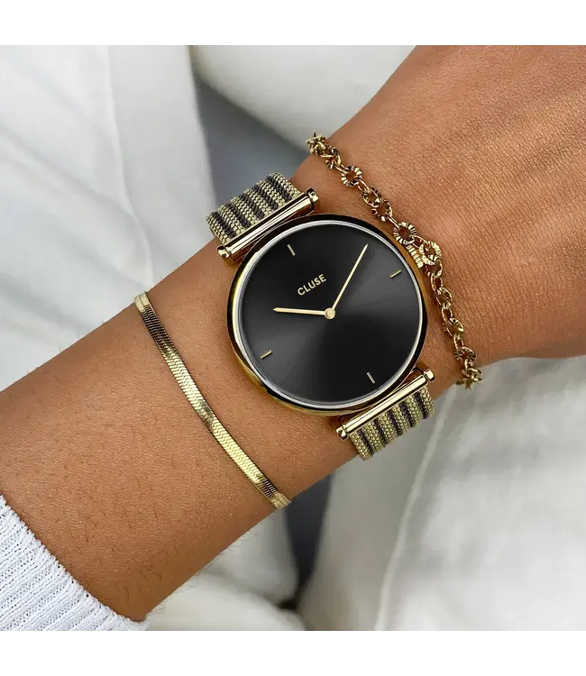 Cluse Uurwerk Triomphe mesh black