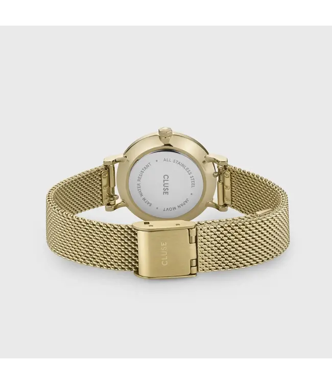 Cluse Uurwerk Boho Chic Petite crystals mesh grey/gold