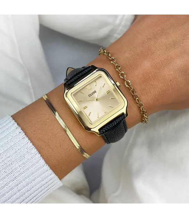 Cluse Uurwerk Gracieuse leather black