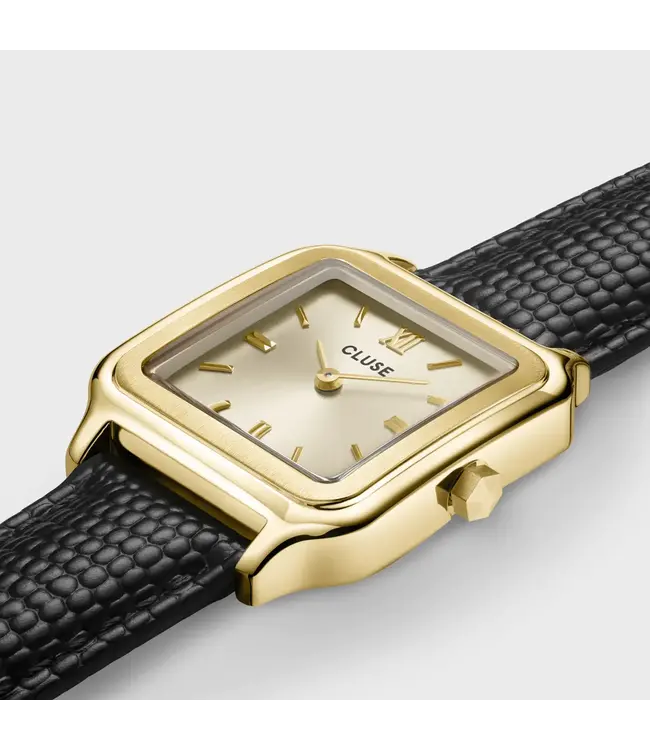Cluse Uurwerk Gracieuse leather black