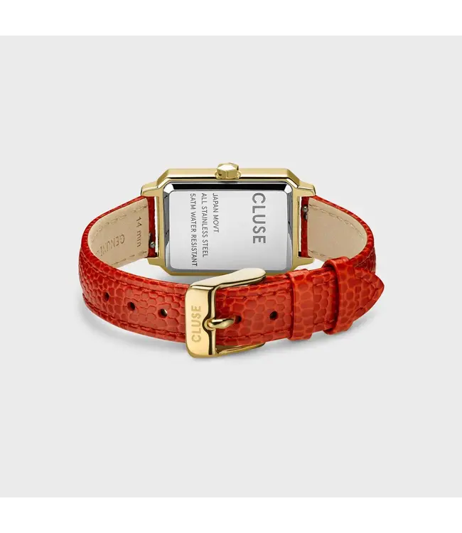 Cluse Uurwerk Fluette Leather Coral Liz
