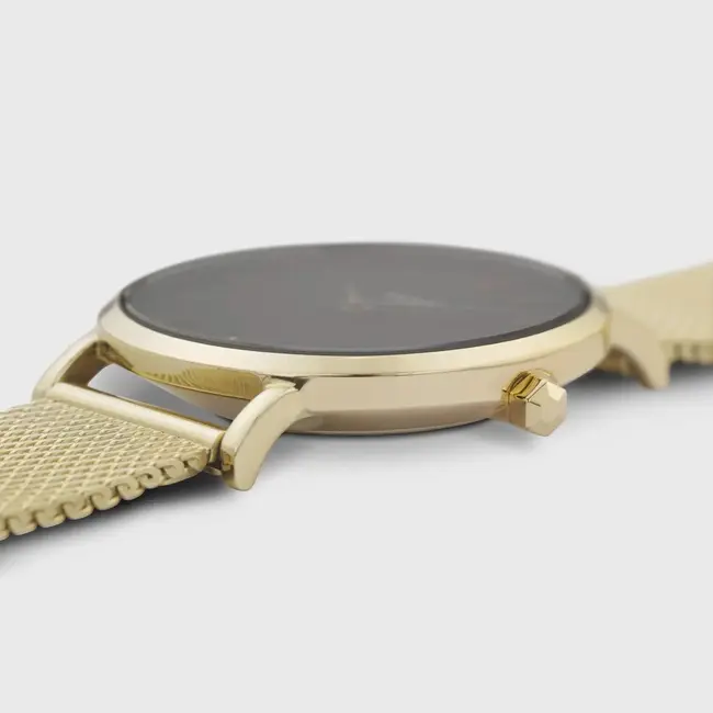 Cluse Uurwerk Minuit Mesh Gold/Black