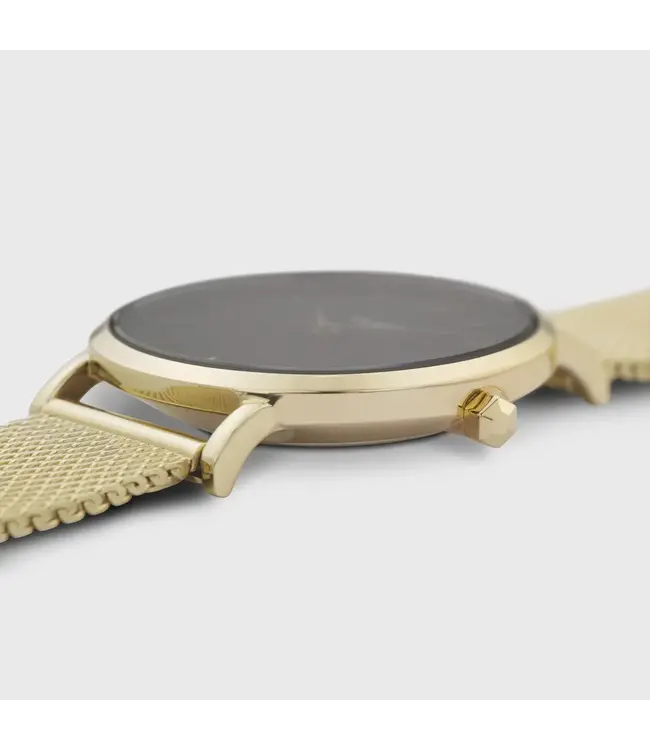 Cluse Uurwerk Minuit Mesh Gold/Black