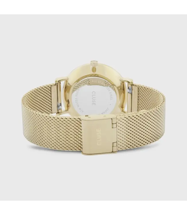 Cluse Uurwerk Minuit Mesh Gold/Black