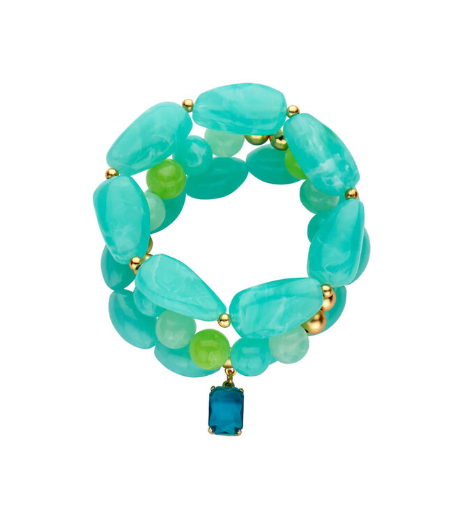 Les Cordes Armband Pan71 Turquoise