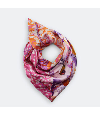 codello Sjaal Silk Multi Mix Pink