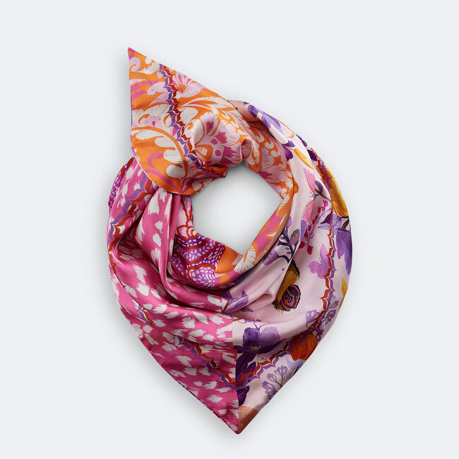 Codello Sjaal Silk Multi Mix Pink