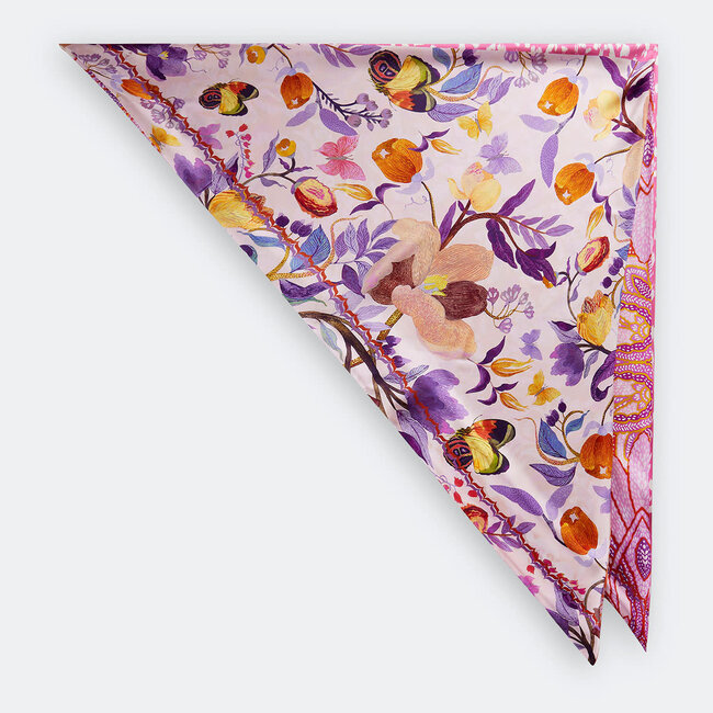 Codello Sjaal Silk Multi Mix Pink