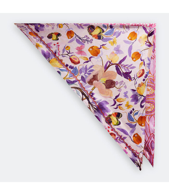 Codello Sjaal Silk Multi Mix Pink