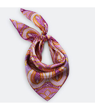 codello Sjaal Silk Paisley Pink