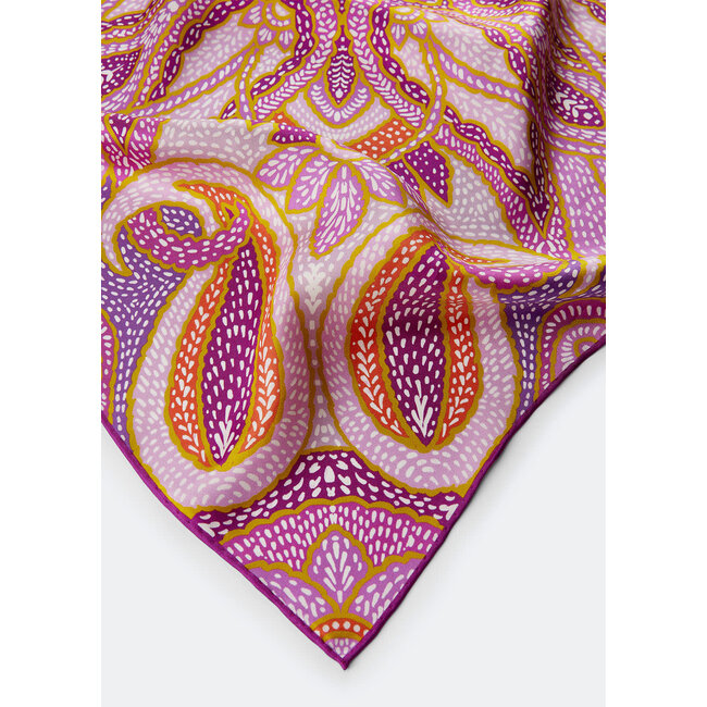 Codello Sjaal Silk Paisley Pink