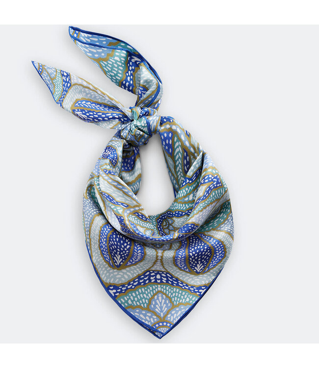 Codello Sjaal Silk Paisley Blue