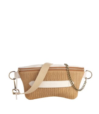 Marie Martens Handtas Neufmille Braided suede camel Cream It