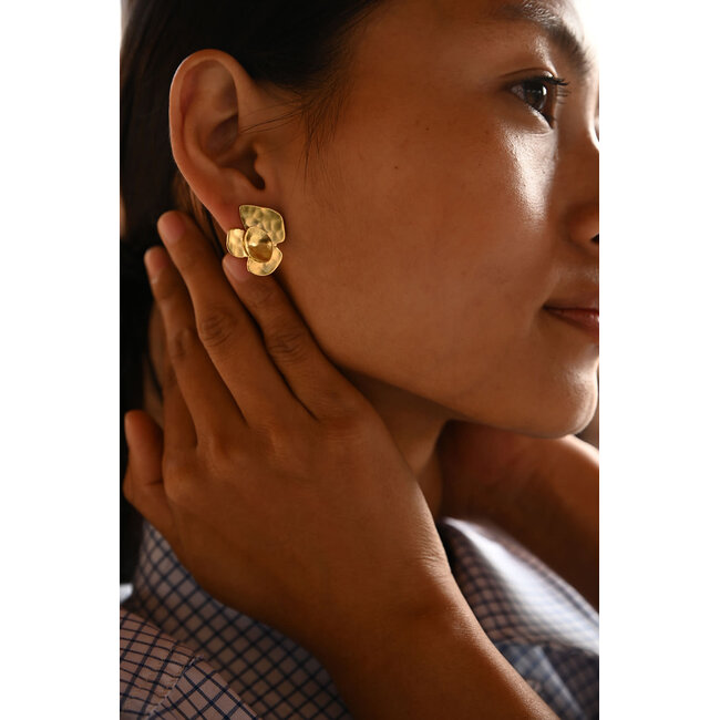 Christine Bekaert Oorring Moringa Flower Stud Small