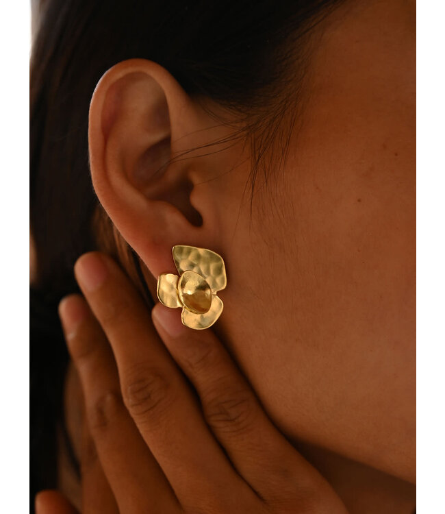 Christine Bekaert Oorring Moringa Flower Stud Small