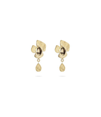 Christine Bekaert Oorring Moringa Flower Stud Dangle