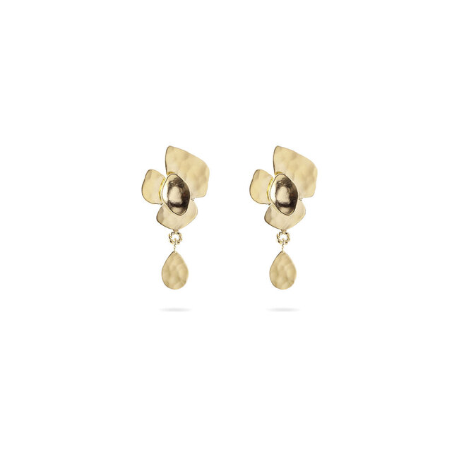Christine Bekaert Oorring Moringa Flower Stud Dangle