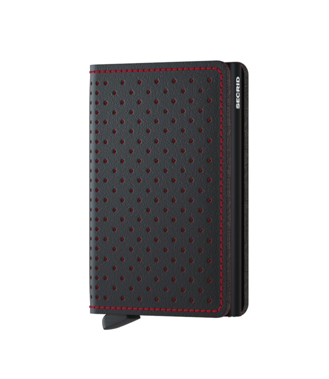 Secrid Portemonnee Slimwallet Perforated Black-Red
