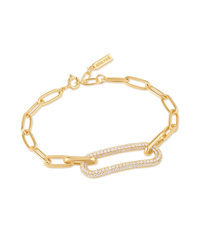 Ania Haie Armband Pave Link Gold