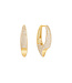 Ania Haie Oorring Pavé Arrow Hoop Gold