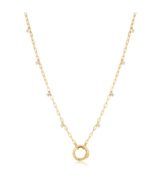 Ania Haie Halsketting Gold Shimmer chain charm Connector