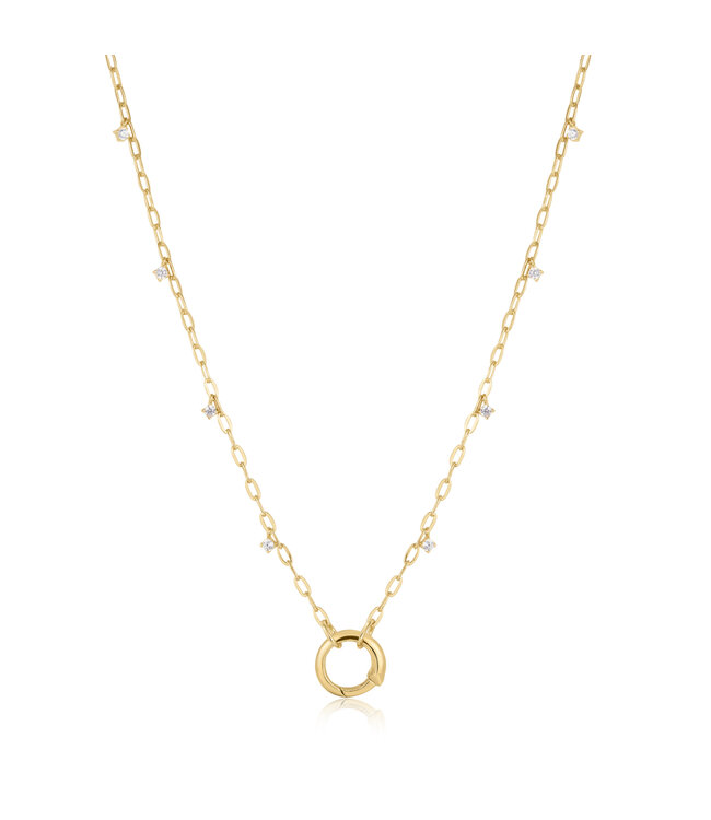 Ania Haie Halsketting Gold Shimmer chain charm Connector