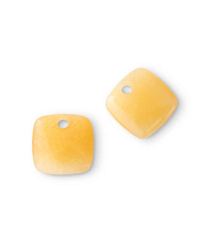 MelanO Kosmic Squared gem Yellow calcite