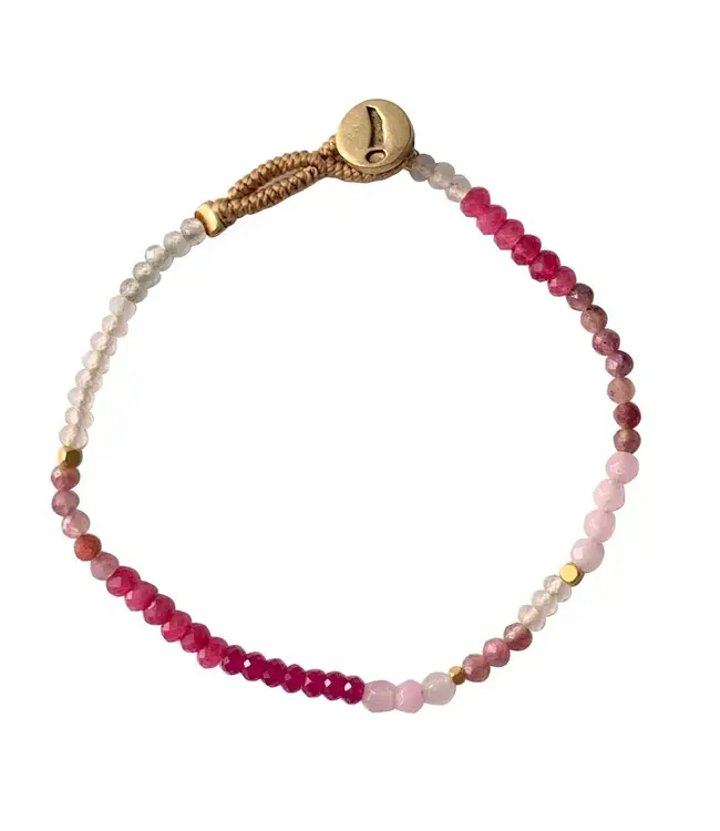 Ibu Jewels Armband Sweet Stone Pink Tourmalin