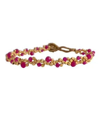 Ibu Jewels Armband Peggy Stone Lace Ruby