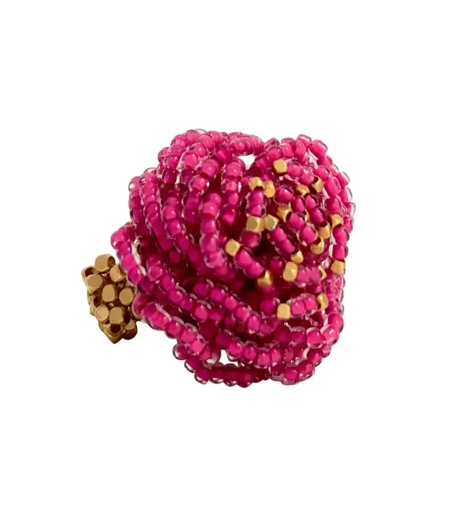 Ibu Jewels Ring Rose Fucsia