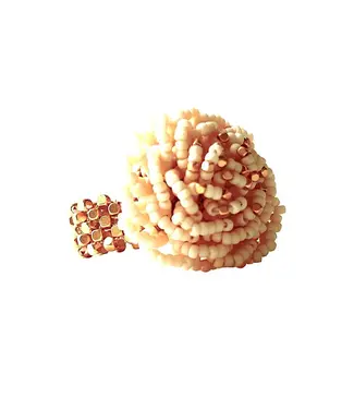 Ibu Jewels Ring Rose Antique Beige