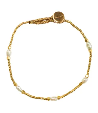 Ibu Jewels Armband Lulu Round Pearl