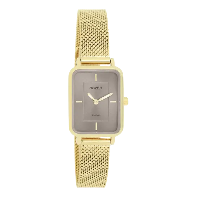 Oozoo Uurwerk Fenne Goud/Taupe 24x28mm