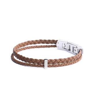 Gemini Armband Duo Light Brown M-L