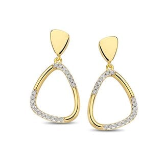 Silver Rose Oorring Aurelia Goud