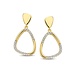 Silver Rose Oorring Aurelia Goud