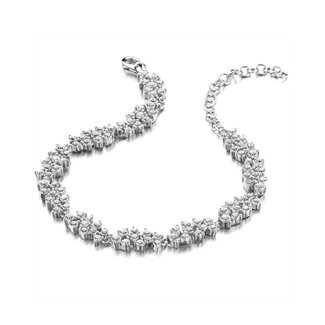 Silver Rose Armband Amina Zilver