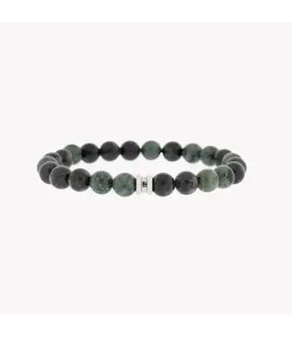 Steel & Barnett Stones Bracelet Kabamba M