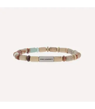 Steel & Barnett Stones Bracelet Colourful Aqua Terra M