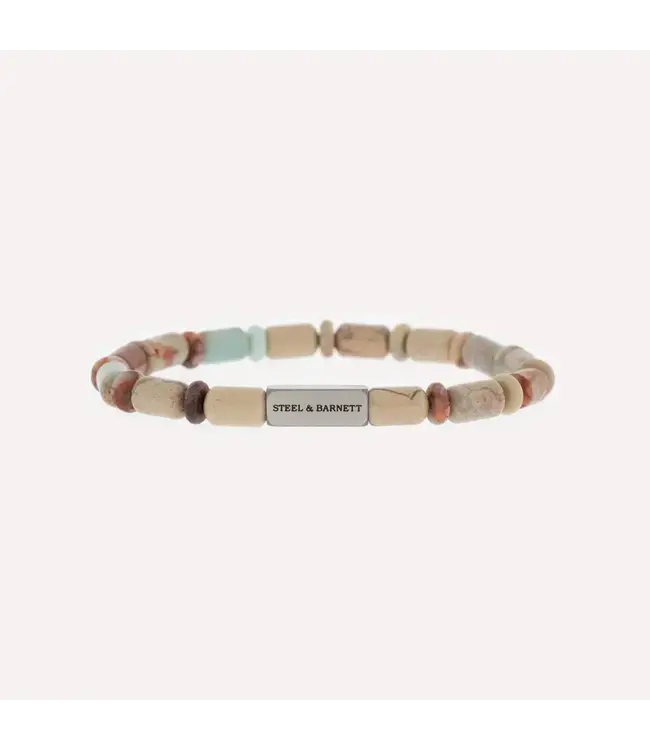 Steel & Barnett Stones Bracelet Colourful Aqua Terra M