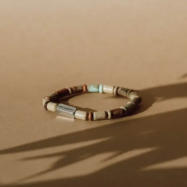 Steel & Barnett Stones Bracelet Colourful Aqua Terra M