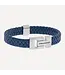 Steel & Barnett Leather Bracelet Harrison Jeans Blue M