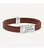 Steel & Barnett Leather Bracelet Harrison Peanut M