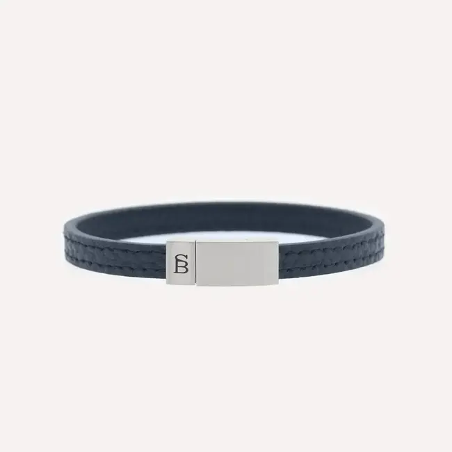 Steel & Barnett Leather Bracelet Grady Marine M
