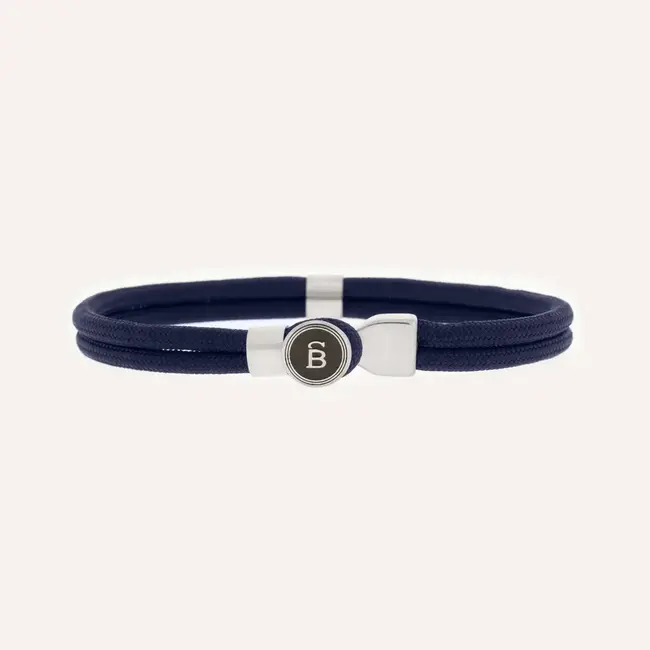 Steel & Barnett Rope Bracelet Riptide Navy M