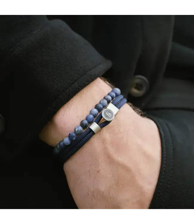 Steel & Barnett Rope Bracelet Riptide Navy M
