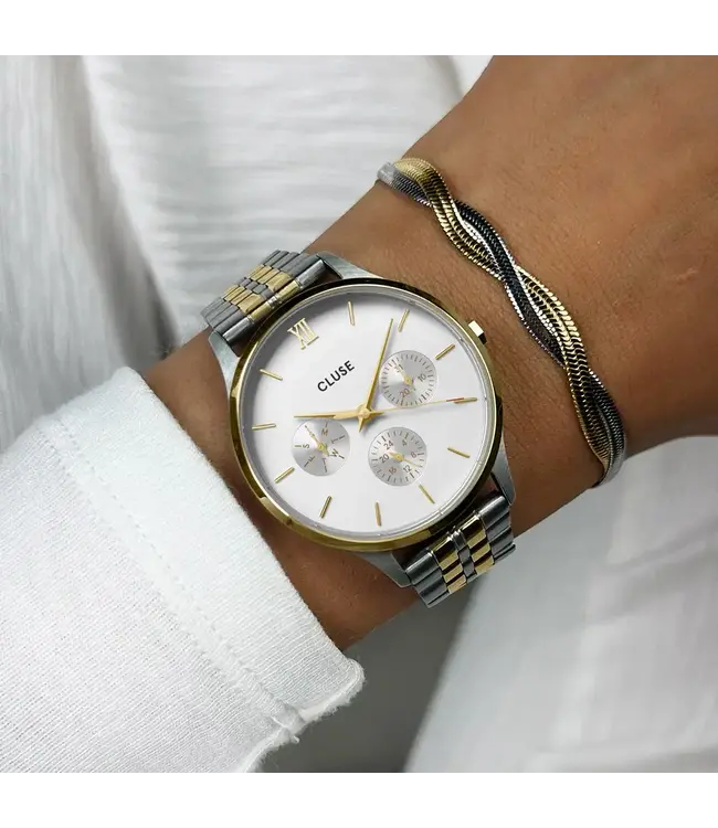 Cluse Uurwerk minuit multifunction Bicolor