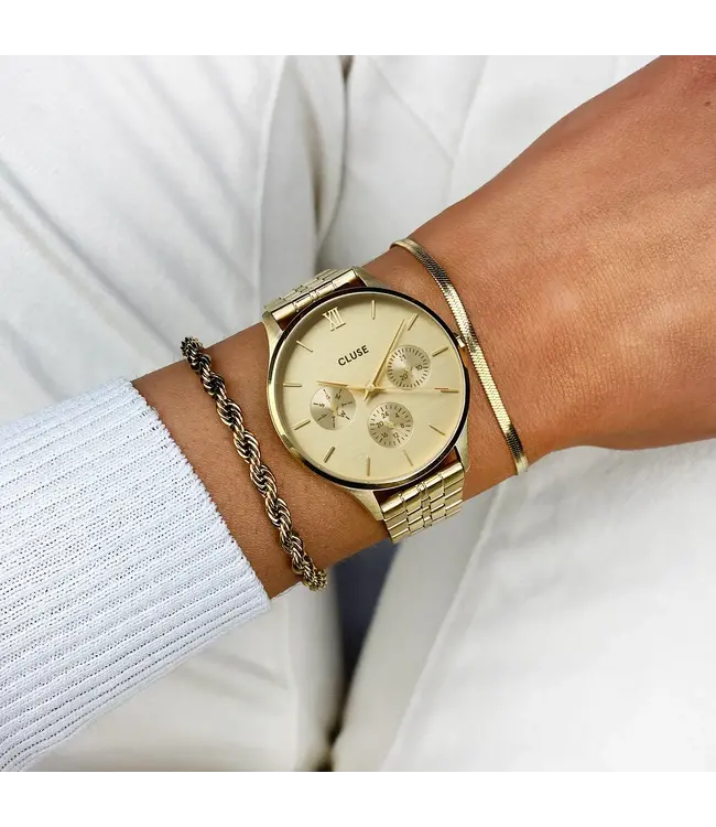 Cluse Uurwerk minuit Multifunction Gold