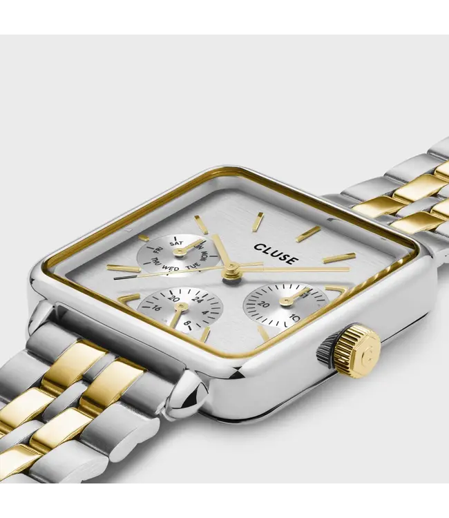 Cluse Uurwerk La Tétragone multifunction Bicolor