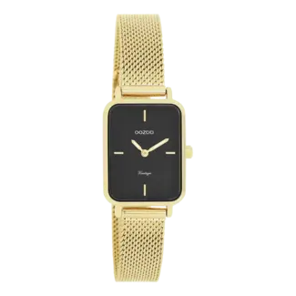 Oozoo Uurwerk Fenne Goud/zwart 24x28mm